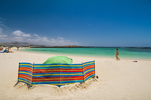 El Cotillo paradise beach in north Fuerteventura